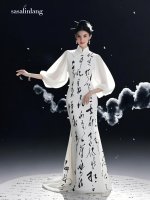 汉字书法｜2025旗袍fashion 秀新中式灯笼袖_1_sasalinlang_来自小红书网页版.jpg