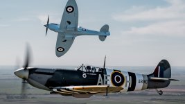 07042026 The Spitfire TR9 met up with one of its siblings flown by the Battle of Britain Memor...jpg