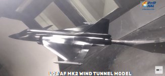 HAL LCA Tejas Mk.2 wind tunnel model.jpg